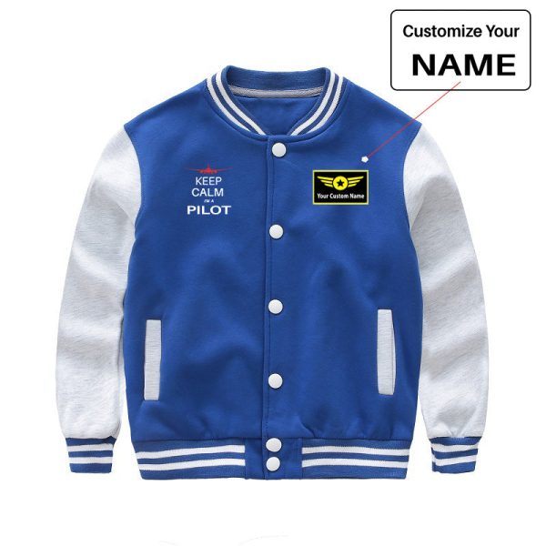 Pilot (777 Silhouette) Designed  CHILDREN  Baseball Jackets Online Sale