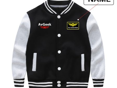 Avgeek Designed  CHILDREN  Baseball Jackets Cheap