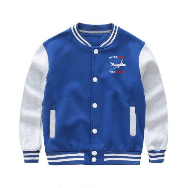 Let Your Dreams Take Flight Designed  CHILDREN  Baseball Jackets Online Hot Sale