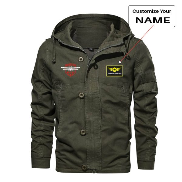 Born To Fly Designed Designed Cotton Jackets Hot on Sale