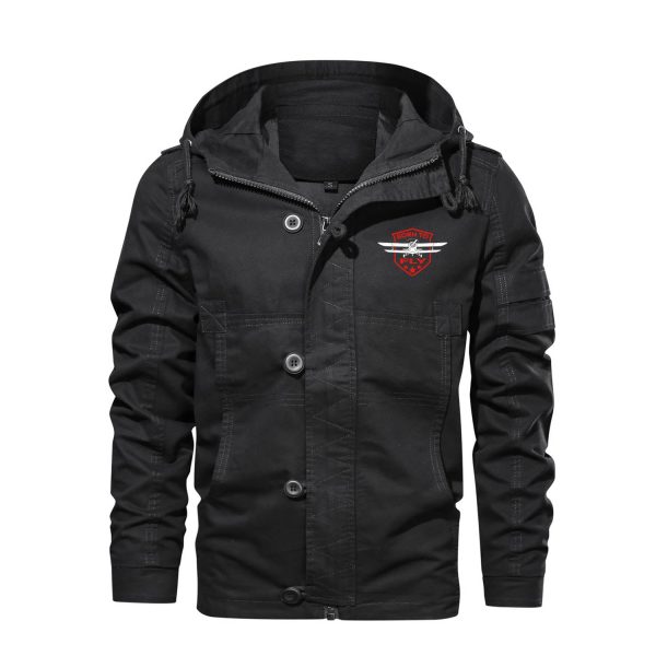 Born To Fly Designed Designed Cotton Jackets Hot on Sale