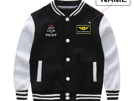 Pilot (777 Silhouette) Designed  CHILDREN  Baseball Jackets Online Sale