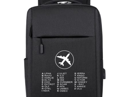 Aviation Alphabet 2 Designed Super Travel Bags Online Sale