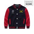 Keep Calm I m a Pilot Designed  CHILDREN  Baseball Jackets For Cheap