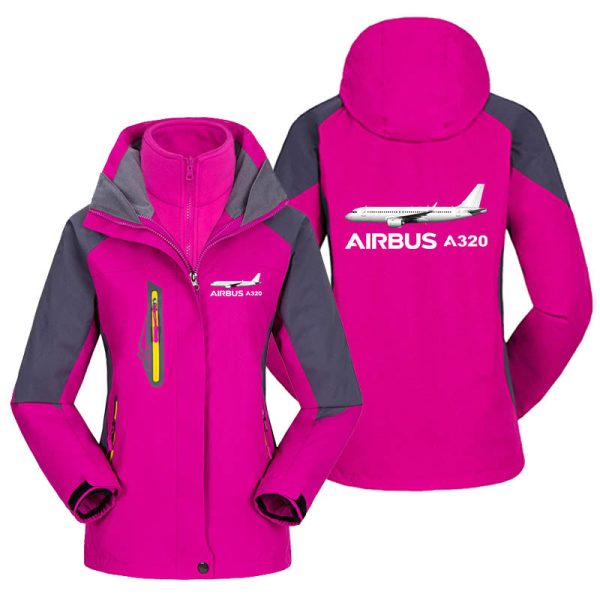 The Airbus A320 Designed Thick  WOMEN  Skiing Jackets For Sale