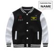 Aviation Alphabet 3 Designed  CHILDREN  Baseball Jackets For Sale