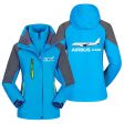 The Airbus A320 Designed Thick  WOMEN  Skiing Jackets For Sale