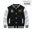 Aviation Finger Print Designed  CHILDREN  Baseball Jackets Hot on Sale