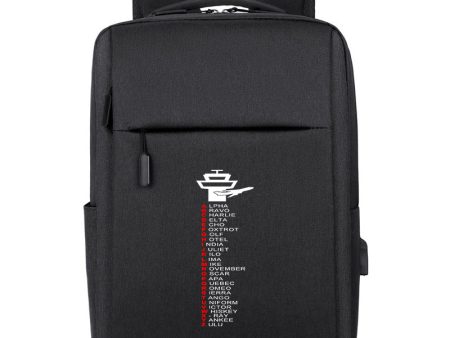 Aviation Alphabet Designed Super Travel Bags Discount