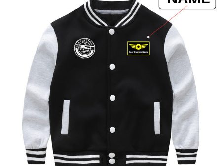 Aviation Lovers Designed  CHILDREN  Baseball Jackets Supply