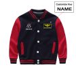 Pilot (777 Silhouette) Designed  CHILDREN  Baseball Jackets Online Sale