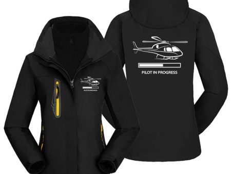 Pilot In Progress (Helicopter) Designed Thick  WOMEN  Skiing Jackets For Discount