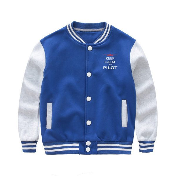 Pilot (777 Silhouette) Designed  CHILDREN  Baseball Jackets Online Sale