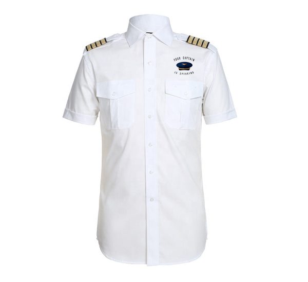 Your Captain Is Speaking Designed Pilot Shirts Cheap