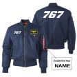 767 Flat Text Designed  Women  Bomber Jackets Online now