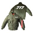 717 Flat Text Designed Children Bomber Jackets Online Hot Sale